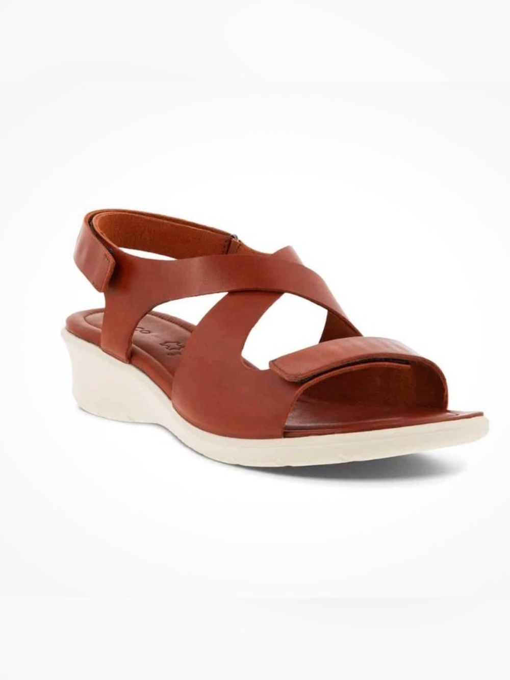 Ecco Felecia Women’s Brown Leather Crisscross Sandal